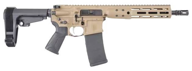 LWRC ICDIP5CK10SBA3ML ICDI 5.56 NATO 30+1 10.50" Threaded Barrel, Flat Dark Earth Receiver w/Picatinny Rail, M-LOK Handguard, Black Polymer SB Tactical SBA3 Brace, Black Polymer Grip, Ambidextrous