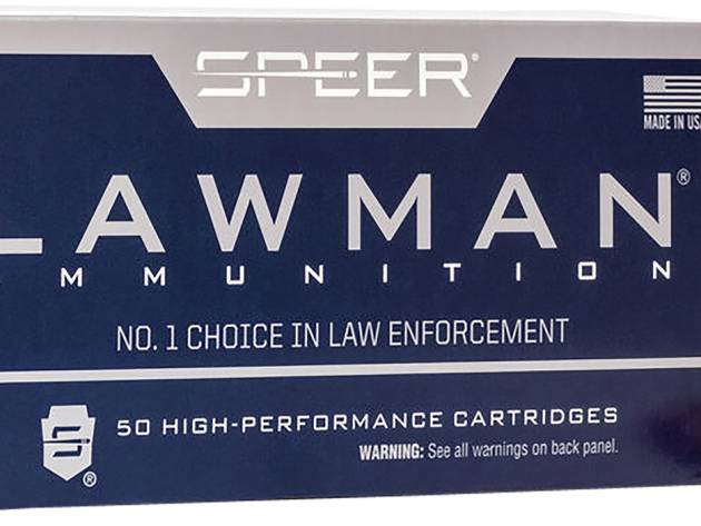 Speer 53826 Lawman Training Clean-Fire 9mmLuger 147gr Total Metal Jacket Flat Nose 50 Per Box/20 Case
