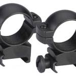 TRADITIONS RINGS 1" WEAVER - HIGH MATTE BLACK