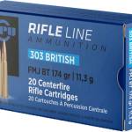 PPU 303 BRITISH 174GR FMJ - 20RD 10BX/CS