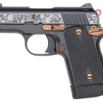 KIMBER MICRO 9 SYLVA 9MM FLORAL ENGRAVED GOLD APP