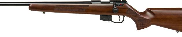 ANSCHUTZ 1761L D HB 22LR - 20" BLUED/WALNUT CLASSIC LH
