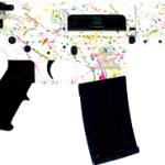 GLFA AR15 PISTOL 223 WYLDE - 7.5" S/S BBL SPLATTER WHITE