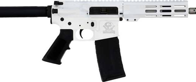 GLFA AR15 PISTOL 223 WYLDE - 7.5" STAINLESS BBL WHITE