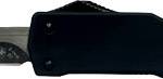 TEMPLAR KNIFE SLIM ZINC OTF D2 - BLK DROP POINT 3.1" BLK RUBBER