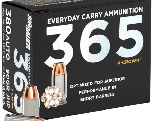 SIG AMMO 380ACP 90GR ELITE V-CROWN JHP 20/10