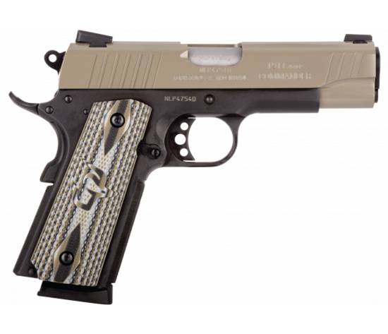 TAU PT1911 45ACP 4.25 BLK SAND VZ GRIPS 8RD