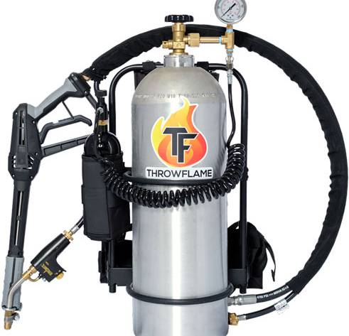 THROWFLAME X 15 FLAMETHROWER - BRUSHED ALUMINUM