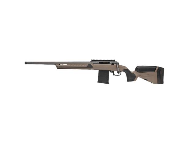 Savage 110 Core Tactical Left Hand Rifle 6.5 Creedmoor 10rd Magazine 24" Platinum Cerakoted Fluted Threaded Barrel Tan Stock