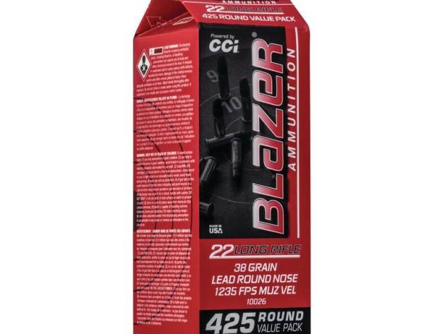 CCI Blazer Rimfire Ammunition .22 LR 38gr LRN 1235 fps 425/ct (Carton)