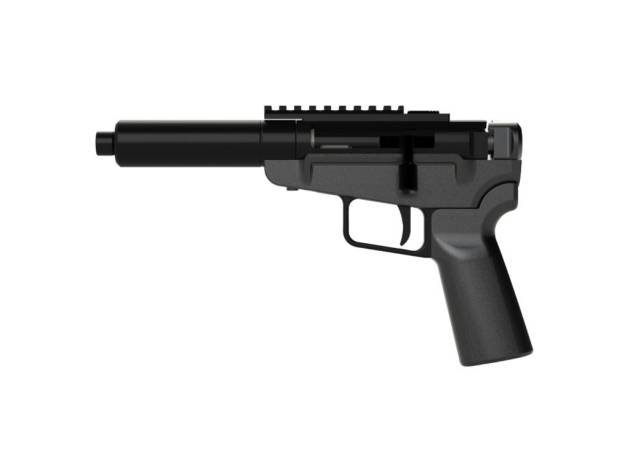 Dark Mountain Stowaway Handgun 9mm Luger Single Shot 5" 1/2x28 Threaded Barrel Black