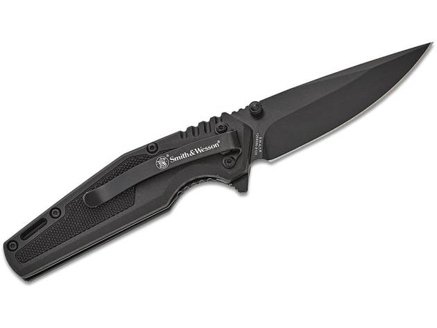 Smith & Wesson SWAT Assisted Folding Knife 3" Drop Point Blade Black Box