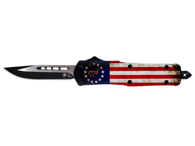 Templar Knife Small Knife 2-3/4" Drop Point Blade Betsy Ross Flag