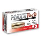 Maxxtech Brass Casefire Handgun Ammunition .45 ACP 230 gr FMJ 50/ct