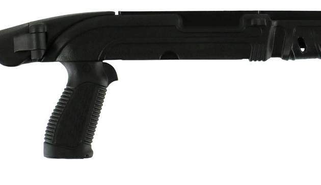 ProMag PM279 Tactical Folding Stock  Black Synthetic with Pistol Grip for Mossberg 702 Plinkster