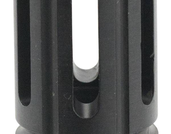 TacFire MZ10053BN 6 Prong Flash Hider Black Nitride Steel with 5/8"-24 tpi Threads, 2.22" OAL & 0.87" Diameter for 308 Win AR-10