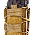 High Speed Gear 112R00CB TACO X2R Mag Pouch Double Coyote Brown Nylon MOLLE Compatible w/ Rifle