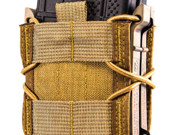 High Speed Gear 112R00CB TACO X2R Mag Pouch Double Coyote Brown Nylon MOLLE Compatible w/ Rifle