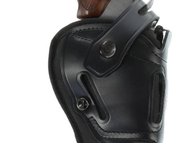 Galco SR84B Switchback  OWB Black Leather Belt Slide Fits S&W X Frame 500 Fits 4" Barrel Ambidextrous