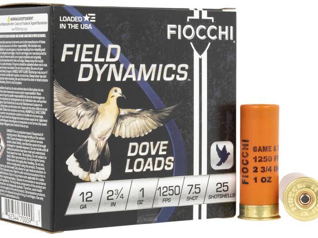 Fiocchi 12GT75 Field Dynamics Dove & Quail 12Gauge 2.75" 1oz 7.5Shot 25 Per Box/10 Case