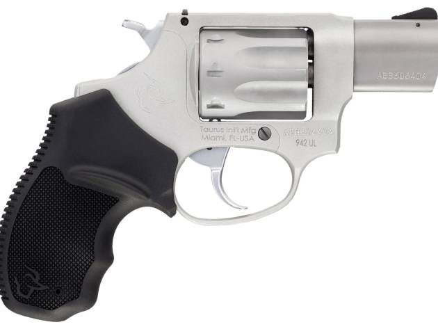Taurus 2942029 942  22 LR 8rd 2" Barrel, Overall Matte Finish Stainless Steel & Finger Grooved Black Polymer Grip