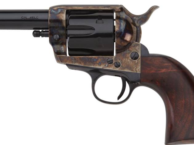 Pietta HF45CHS312NM 1873 Great Western II Sheriff 45 Colt (Long Colt) 6rd 3.50" Blued Steel Barrel & Cylinder, Color Case Hardened Steel Frame, Walnut Grip, Exposed Hammer