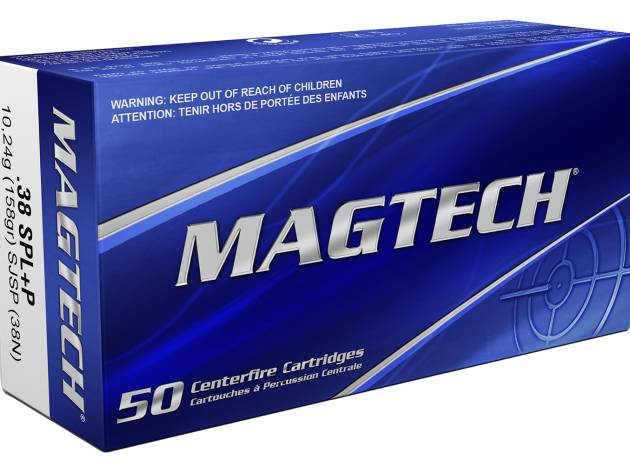 Magtech 38N Range/Training  38Special+P 158gr Semi Jacketed Soft Point 50 Per Box/20 Case