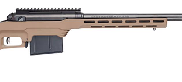 Savage Arms 57695 110 Precision 308 Win 10+1 20", Matte Black Rec/Barrel, Flat Dark Earth Cerakote MDT LSS XL Chassis, Polymer Grip, Left Hand