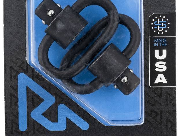 Rival Arms RA-RA92S2A HD Swivel Set  Black Manganese Phosphate Steel with 1.5" Loops & Recessed Button