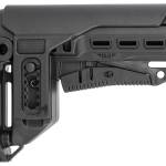 NcStar DLG-130-052 Compact PCP52 Mil-Spec Stock Black Synthetic Collapsible with Adjustable Cheekpiece