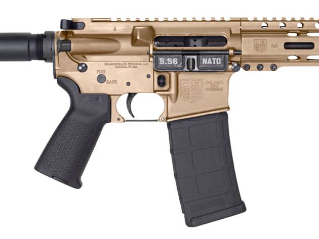 Diamondback DB1912K061 DB15 AR Pistol Carbine Length 5.56x45mm NATO 30+1 7" Heavy Barrel w/A2 Flash Hider, 6" M-Lok Handguard, Flat Dark Earth Buffer Tube Foam Pad Stock, Magpul MOE Grip