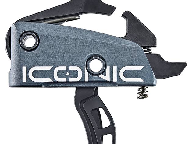 Rise Armament T22GRY Iconic Two-Stage Curved Trigger with 2 lbs Draw Weight & Graphite Gray Finish for AR-15,AR-10