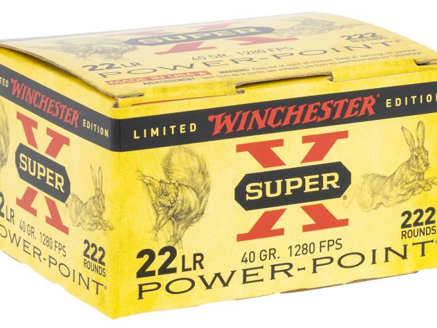 Winchester Ammo X22LRPPB Super X  22LR 40gr Plated Hollow Point 222 Per Box/10 Case