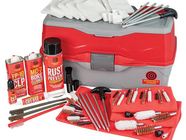Shooters Choice 900MC Bullseye Box Cleaning Kit Multi-Caliber/12 Gauge Firearm Type Universal Nylon/Bronze/Stainless Steel Bristle