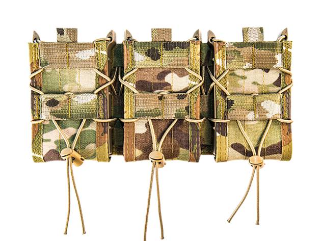 High Speed Gear 45TA00MC TACO Shingle Mag Pouch Triple MultiCam Nylon MOLLE Compatible w/ Rifle