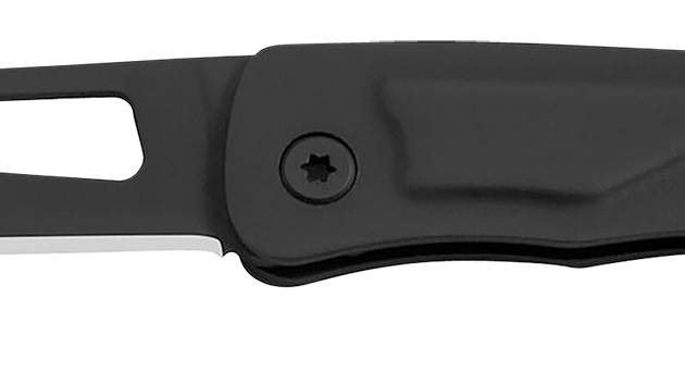 S.O.G SOG-CE1002-C Centi I 1.40" Folding Straight Back Plain Black Hardcased Stainless Steel Blade/Black Stainless Steel Handle
