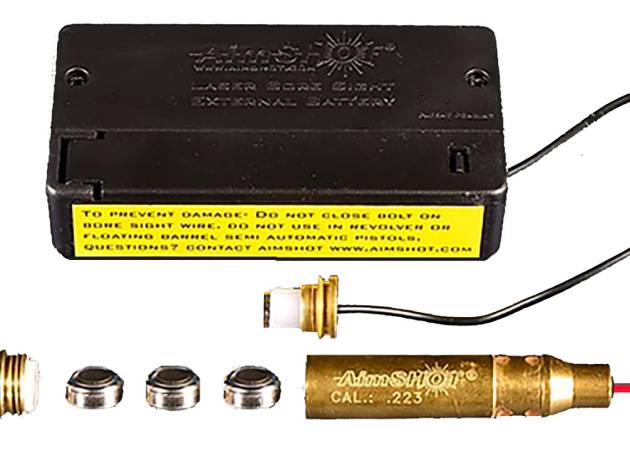 AimShot MBS22320X Modular Bore Sight  223 Rem Brass Includes Batteries