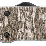 Templar Knife LZMOB321 Premium Weighted Large 3.55" OTF Drop Point Plain Black Oxide Stonewashed D2 Steel Blade, 5.25" Mossy Oak Bottomland Aluminum Zinc Alloy Handle