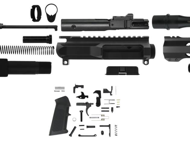 TacFire  AR Build Kit  9mm Luger 4.50" Barrel Black for AR Platform