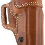 Galco AV212R Avenger OWB Tan Leather Belt Slide Fits 1911 5" w/wo Red Dot Right Hand
