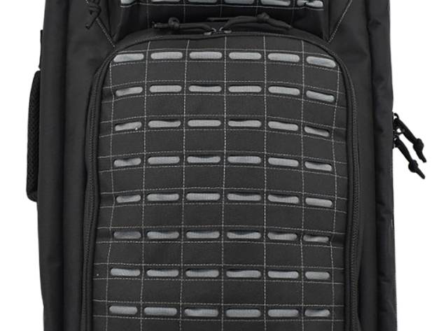 Advance Warrior Solutions FR36RBPBL/GR Frame  36" L Backpack with Side Handle, Black Polyester for Tactical Rifle, Molle Front