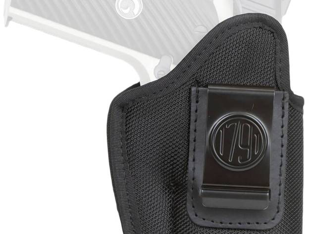 1791 Gunleather PNIWB4BLKL Premium Nylon  IWB Size 04 Black Ballistic Nylon Clip-On Left Hand