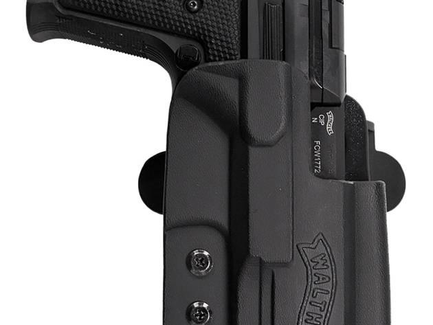 Walther Arms 5130217 PPQ  Q5 Match Steel Frame OWB Holster Black Kydex Belt Slide