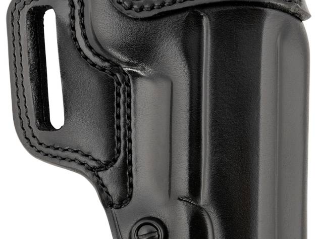 Galco AV212RB Avenger  OWB Black Leather Fits 1911 5" Belt Slide, Right Hand