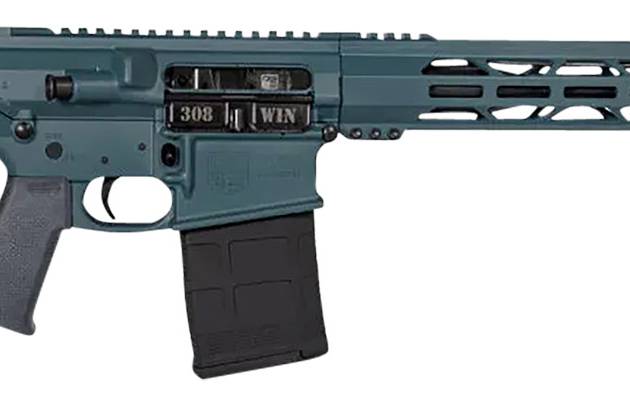 Diamondback DB1018C251 DB10  308 Win 16" 20+1, Jesse James Civil Defense Blue Rec/15" M-Lok Handguard, OEM Carbon Lower, Magpul Carbine Stock & K Grip, A2 Flash Hider