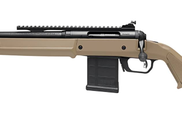 Savage Arms 58202 110 Scout Full Size 450 Bushmaster 5+1 16.50" Matte Black Threaded Barrel, Picatinny Rail Carbon Steel Receiver, Flat Dark Earth Magpul Hunter Synthetic Stock, Left Hand