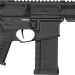 CMMG 54AE10FAB Banshee MK4 5.7x28mm 32+1, Black Nitride Medium Taper Threaded Barrel, EML 11" M-LOK Handguards, Black Armor Cerakote Aluminum Picatinny Rail Receiver, CMMG Zeroed Grips