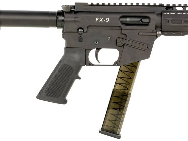 FREEDOM ORDNANCE FX9P4SBM FX-9  9mm Luger 31+1 4" Black Nitride Steel Barrel, M-LOK Handguards, Black Anodized Aluminum Picatinny Rail Receiver, Black SB Mini Brace, AR15 Grip
