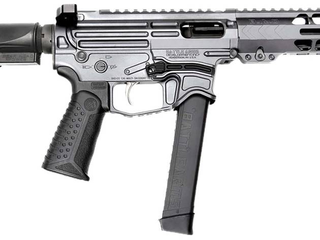 Battle Arms Development XIPHOS004 Xiphos  9mm Luger 30+1 8.50" Black Barrel, M-LOK Handguards, Combat Gray Aluminum Picatinny Rail Receiver  Black Synthetic Adjustable Stock, Adj Black Grips