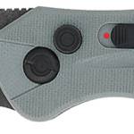 CobraTec Knives GRYDIABLOAUTO Diablo 3.50" Folding Black Stonewashed D2 Steel Blade, 4.75" Gray Textured G10 Scales Handle